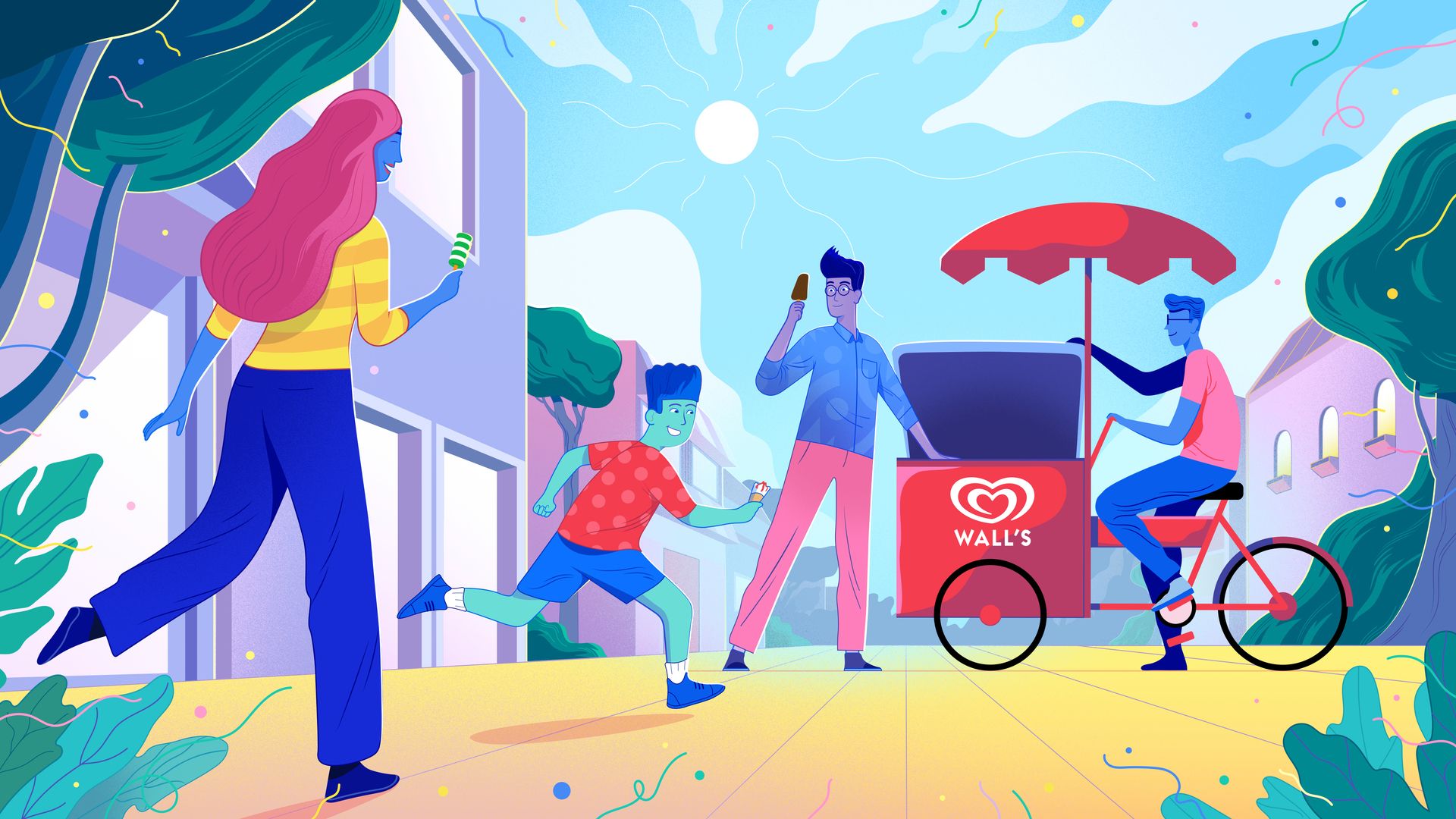 Ice cream consumption illustration