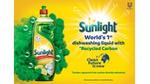 Bottle of Sunlight hand-dishwashing liquid, world’s first dishwashing liquid with recycled carbon