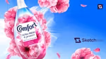 Marketing asset for Comfort Fabric Conditioner created by Sketch Pro.